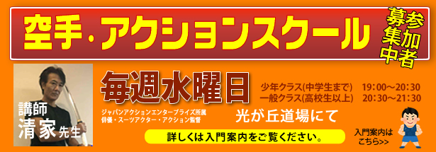 空手アクションスクール 入門案内